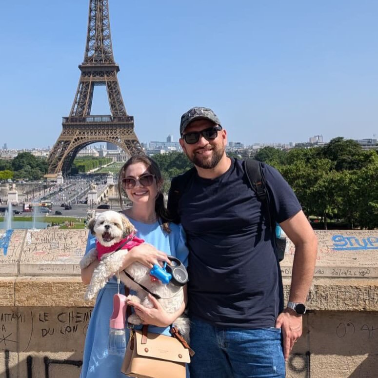 Amora, Cadela, viagem de Brasil para Inglaterra